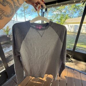 Edikted Gray Thermal Long Sleeve